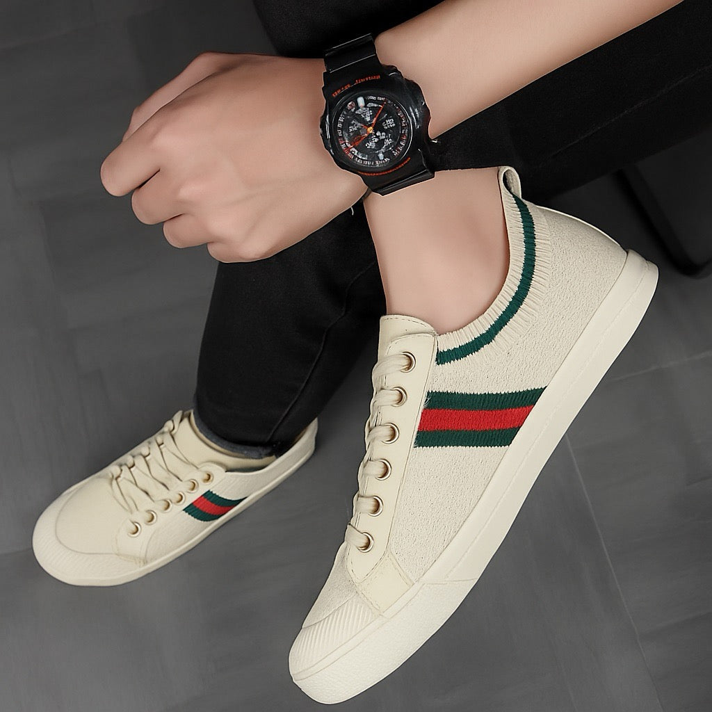 Tênis Casual Masculino Dom Veste Firenze Caqui