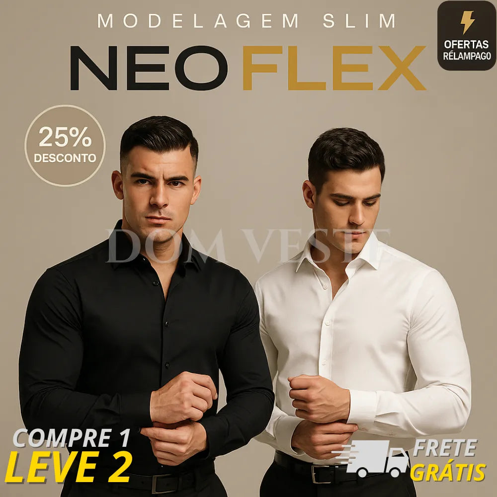 Camisa Social NeoFlex™  [COMPRE 1 & LEVE 2]